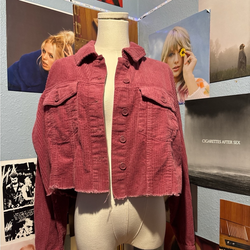 Forever 21 Pink Corduroy Jacket
